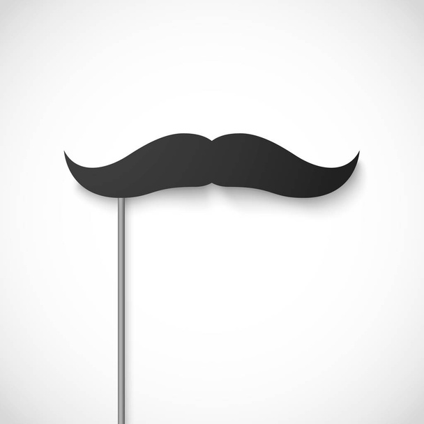 Mustache season. Fake mustache mask. Vector illustration - Vector, Imagen