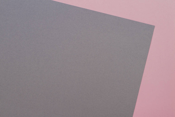 Abstract geometric shape gray and pink color paper background - 写真・画像