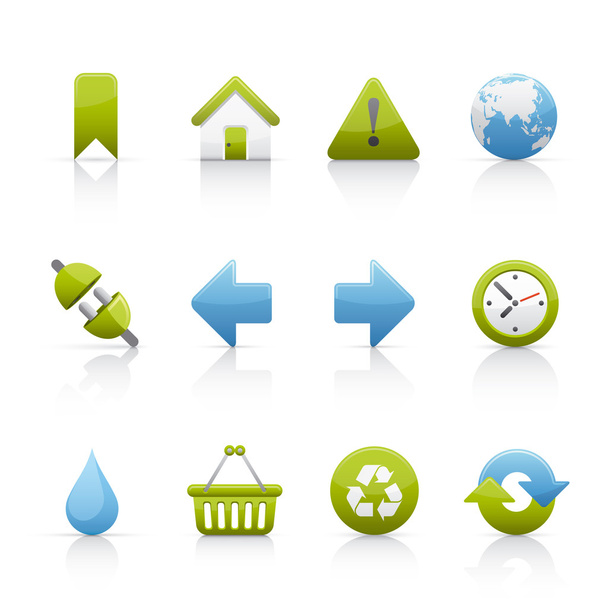 Set di icone - Ecologia
 - Vettoriali, immagini