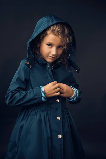 girls posing in autumn clothes in the Studio - Photo, Image