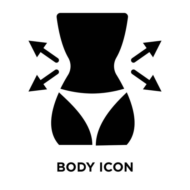Korin kuvake vektori eristetty valkoisella taustalla, logo käsite Body merkki läpinäkyvällä pohjalla, täytetty musta symboli
 - Vektori, kuva