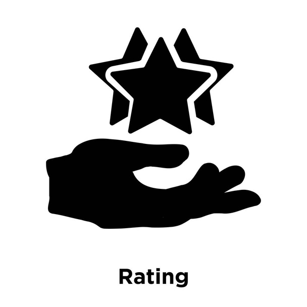 Вектор значка рейтинга изолирован на белом фоне, концепция логотипа знака "Рейтинг" на прозрачном фоне, заполнен черный символ
 - Вектор,изображение