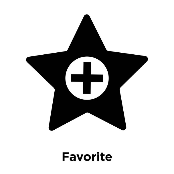 Kedvenc ikon-vektoros elszigetelt fehér background, logo fogalom a kedvenc jel-ra átlátszó háttér, tele fekete szimbólum - Vektor, kép