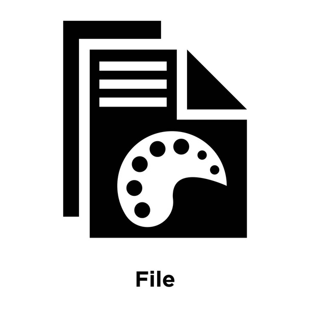 白い背景に、透明な背景にファイル署名のロゴのコンセプトで隔離ファイルのアイコン ベクトルいっぱい黒い記号 - ベクター画像