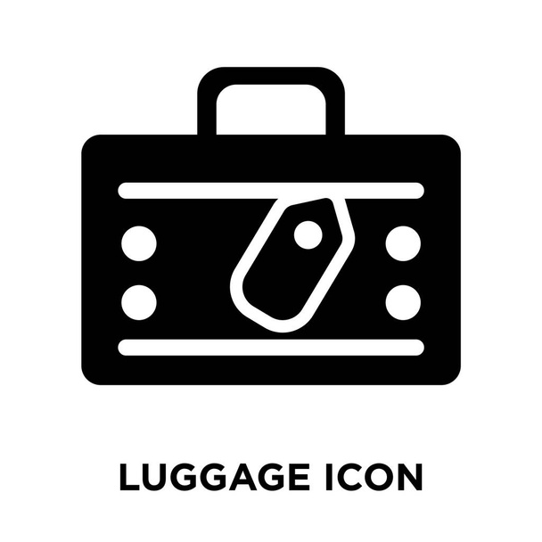 vettore icona bagagli isolato su sfondo bianco, logo concetto di segno bagagli su sfondo trasparente, simbolo nero riempito
 - Vettoriali, immagini