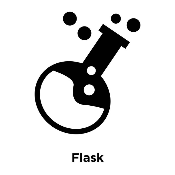 Lombik ikon-vektoros elszigetelt fehér background, logo fogalom a lombik jel-ra átlátszó háttér, tele fekete szimbólum - Vektor, kép