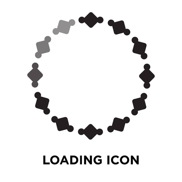 Rakodási ikon-vektoros elszigetelt fehér background, logo fogalom a berakodás jel-ra átlátszó háttér, tele fekete szimbólum - Vektor, kép