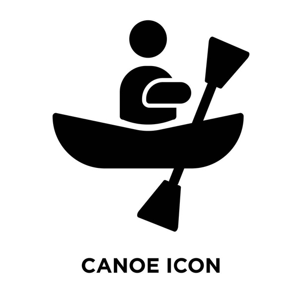 Beyaz arka plan, logo şeffaf arka plan, Kano işareti kavramı üzerinde izole Kano simge vektör siyah sembol dolu - Vektör, Görsel