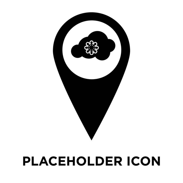 Вектор иконки Placeholder изолирован на белом фоне, концепция логотипа Знака Placeholder на прозрачном фоне, заполненный черный символ
 - Вектор,изображение