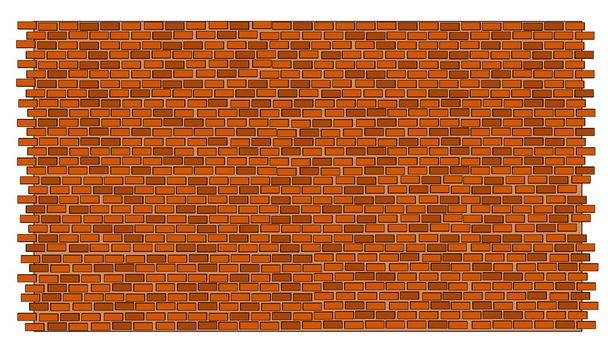 Illustration vectorielle du mur de briques rouges
 - Vecteur, image