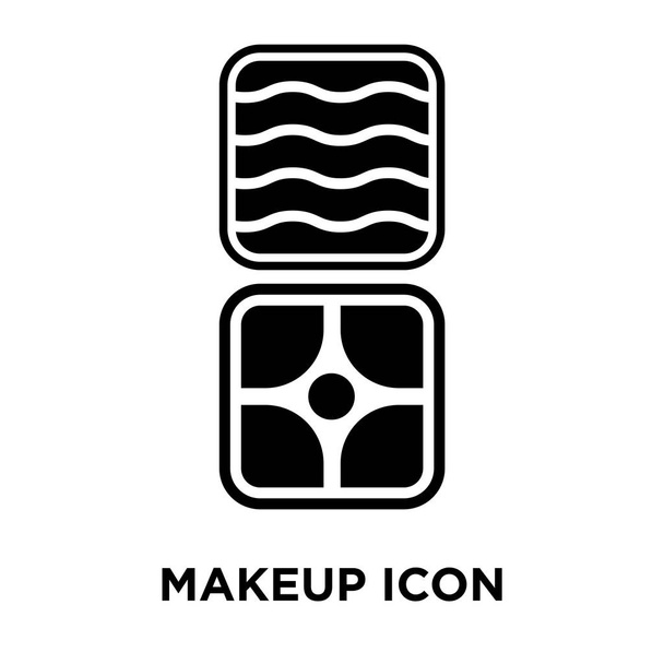 Icono de maquillaje vector aislado sobre fondo blanco, logotipo concepto de signo de maquillaje sobre fondo transparente, símbolo negro relleno
 - Vector, Imagen