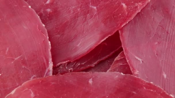 Bresaola, červené maso bio - Záběry, video