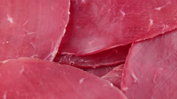 Bresaola, červené maso bio - Záběry, video