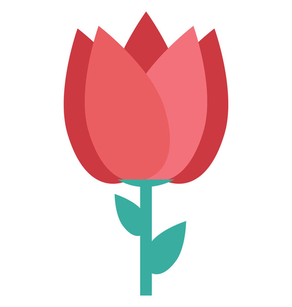 Цветок, Бутон Векторный Icon - Вектор,изображение