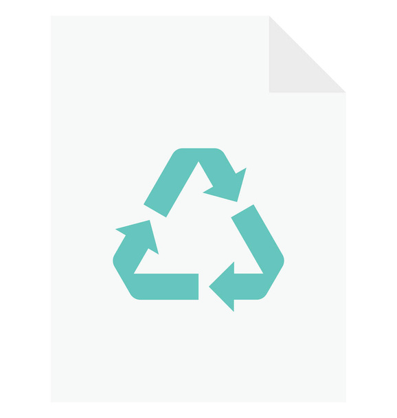 Reciclagem, Reciclagem File Vector Icon
 - Vetor, Imagem