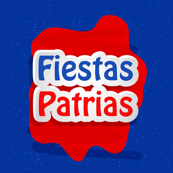 ілюстрації елементів Чилі Національний день незалежності Фієсти Patrias фон - Вектор, зображення