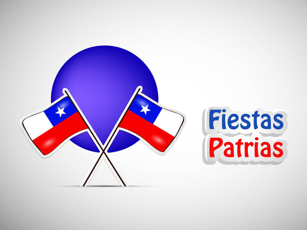 ilustración de elementos del Día Nacional de la Independencia de Chile Fiestas Patrias background
 - Vector, imagen