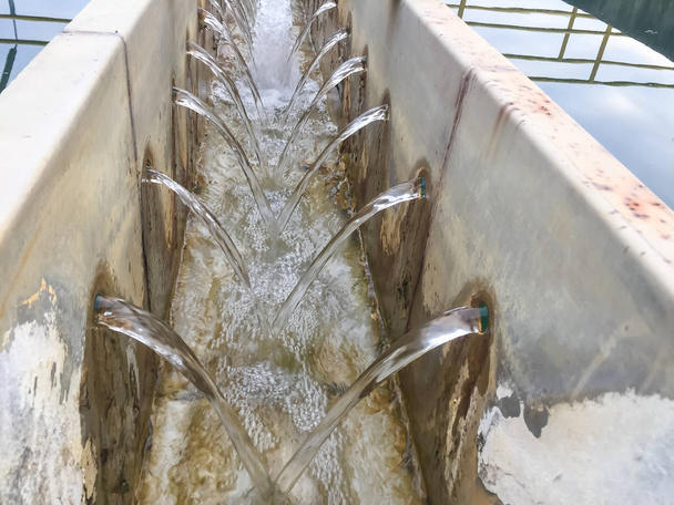 Wasseraufbereitungsverfahren und Wasseraufbereitungsanlagen des Wasserwerks in Thailand. - Foto, Bild