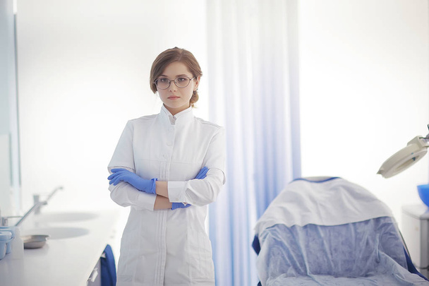 young female doctor in medical uniform at work, concept of modern medicine - Fotó, kép