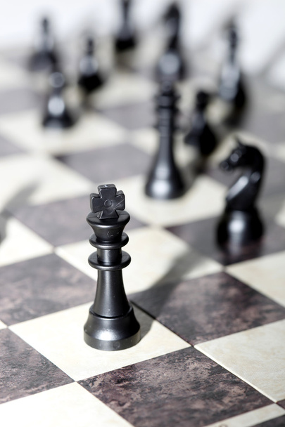 チェスの数字-戦略とリーダーシップの概念 - 写真・画像