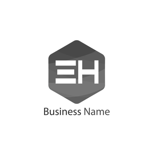 Letra inicial EH Logo Template Design
 - Vector, imagen