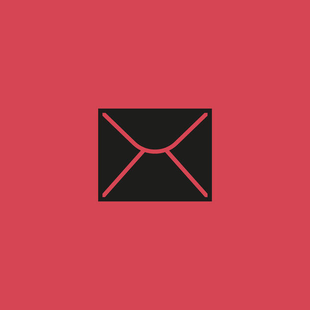 minimalistic vector icon of letter envelope - Вектор, зображення