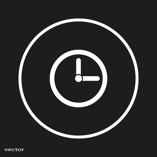 clock vector minimalistic web icon  - Vettoriali, immagini