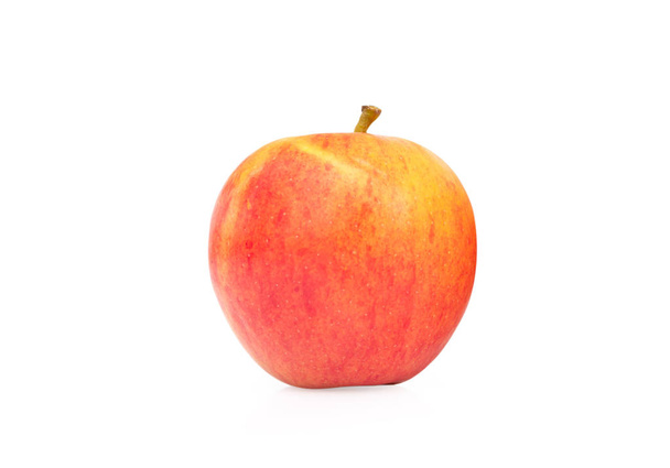 白い背景に隔離された赤いリンゴ. - 写真・画像