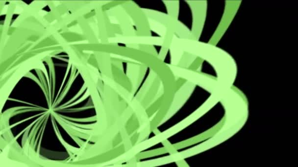 4 k abstracte helix lijn puin papier, spiraal deeltje, lint kromme achtergrond. - Video