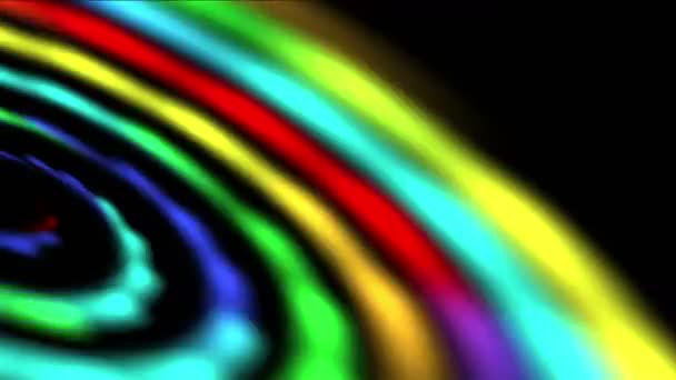 4 k Rainbow galaxy ruimte, swirl vortex universum, Melkweg, wormgat tijd tunnel. - Video