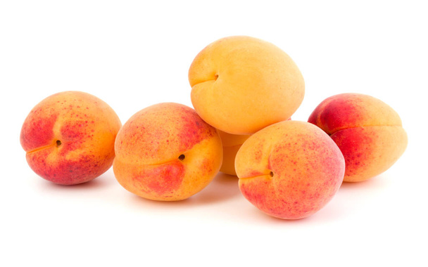 A bunch of apricot fruit isolated on white background cutout - Fotografie, Obrázek