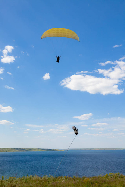 paragliding, paragliding, extrémní paragliding - Fotografie, Obrázek