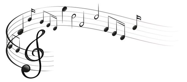 Símbolos de la música
 - Vector, imagen