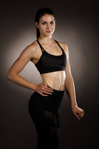 Active young fit woman with perfect body pose - Fotografie, Obrázek