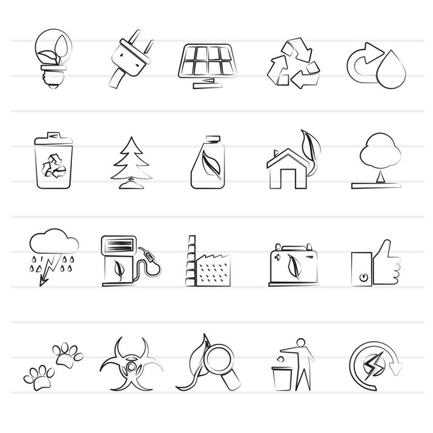 Ecology, Environment and nature icons 2 - vector icon set - Vector, Image