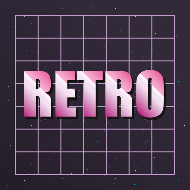retro future label icon - Вектор,изображение