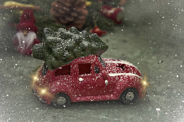 background with Christmas decoration - Valokuva, kuva