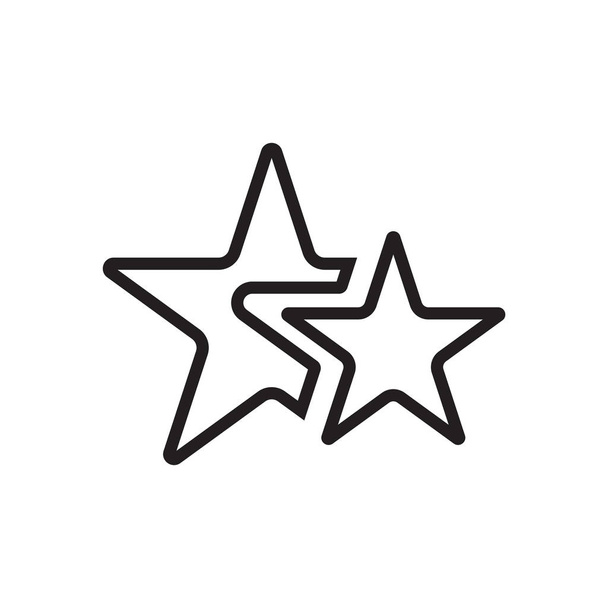 Elszigetelt fehér background, Star bejelentkezés csillag ikon-vektoros - Vektor, kép