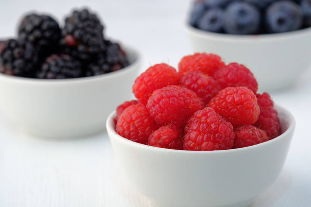fresh berries on white background - Foto, immagini