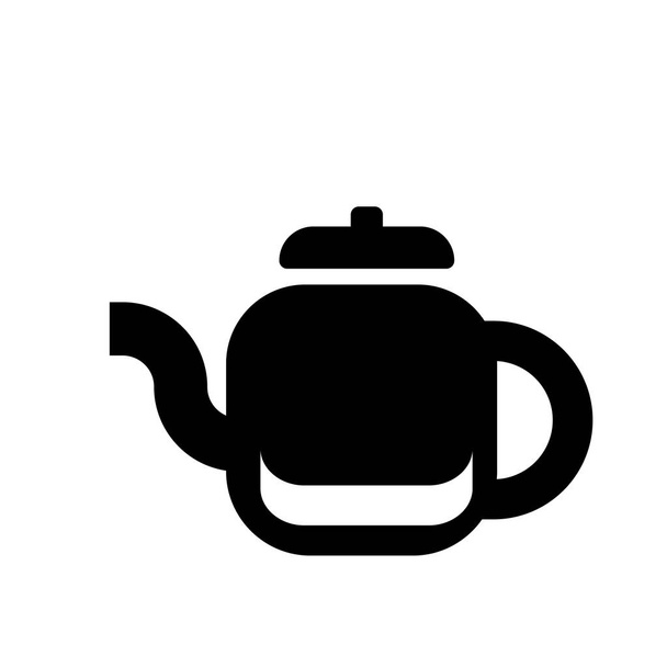 Вектор значка чайника изолирован на белом фоне, чайник прозрачный знак, пищевые символы
 - Вектор,изображение