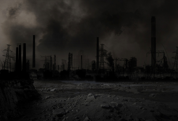 Poszt-apokaliptikus háború forgatókönyv - Fotó, kép