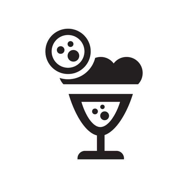Вектор иконки коктейля изолирован на белом фоне, прозрачный знак коктейля, пиктограммы празднования
 - Вектор,изображение