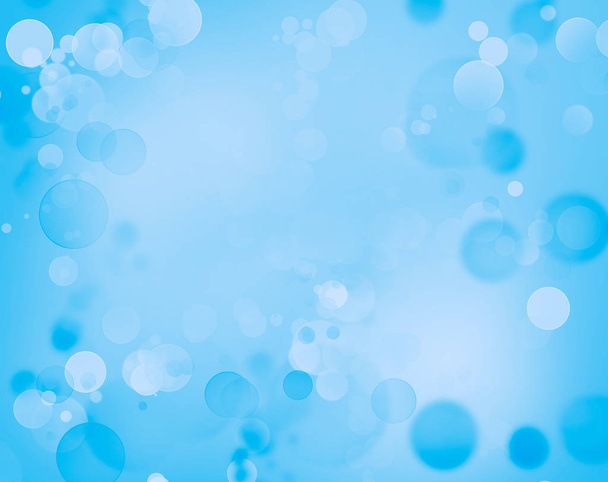Abstract blue and white circles background - Photo, Image