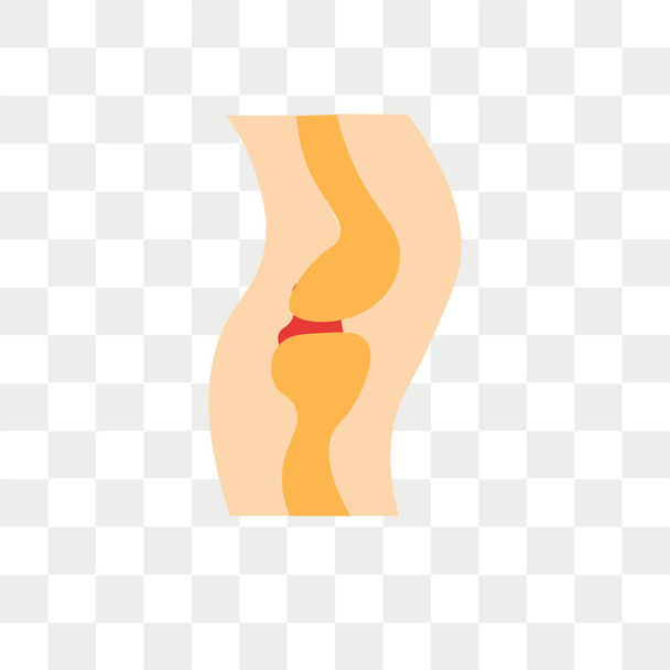 Icono de vector de rodilla aislado sobre fondo transparente, logotipo de rodilla d
 - Vector, Imagen