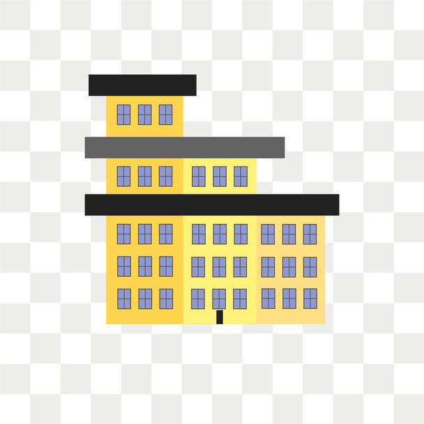 Building vector icon isolated on transparent background, Buildin - Vector, Image