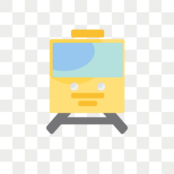 Τρένο εικονίδιο του φορέα που απομονώνονται σε διαφανές φόντο, τρένο λογότυπο - Διάνυσμα, εικόνα
