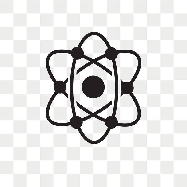 Icono de vector de estructura atómica aislado sobre fondo transparente
, - Vector, Imagen