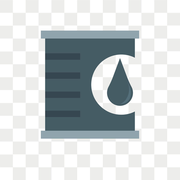 Olie vector pictogram geïsoleerd op transparante achtergrond, olie logo des - Vector, afbeelding