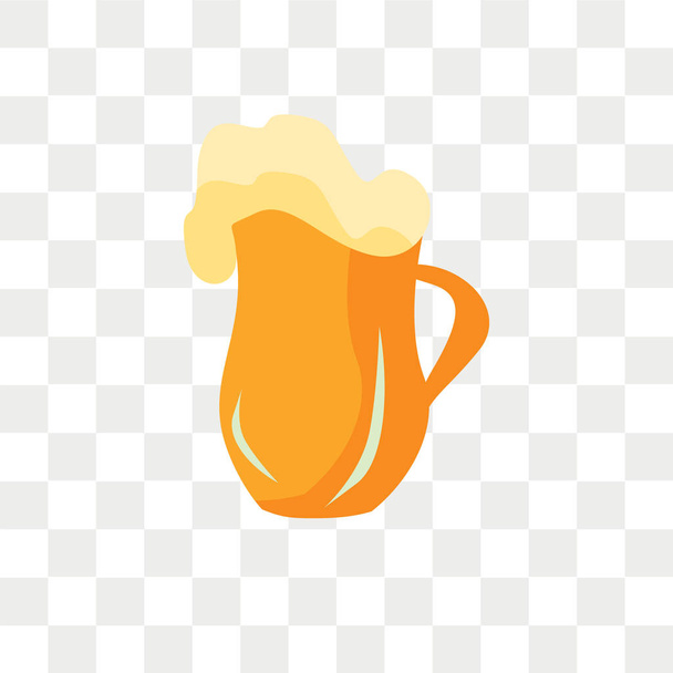 Bier-Vektorsymbol isoliert auf transparentem Hintergrund, Bier-Logo d - Vektor, Bild