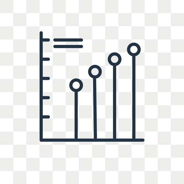 Graphen-Vektorsymbol isoliert auf transparentem Hintergrund, Graphen-Logo-Design - Vektor, Bild